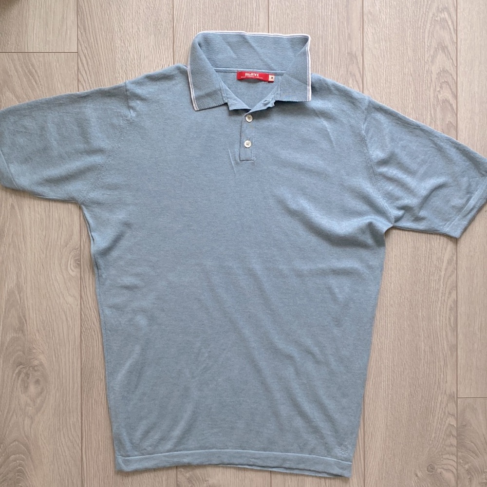 Agave Supima cotton fine knit polo